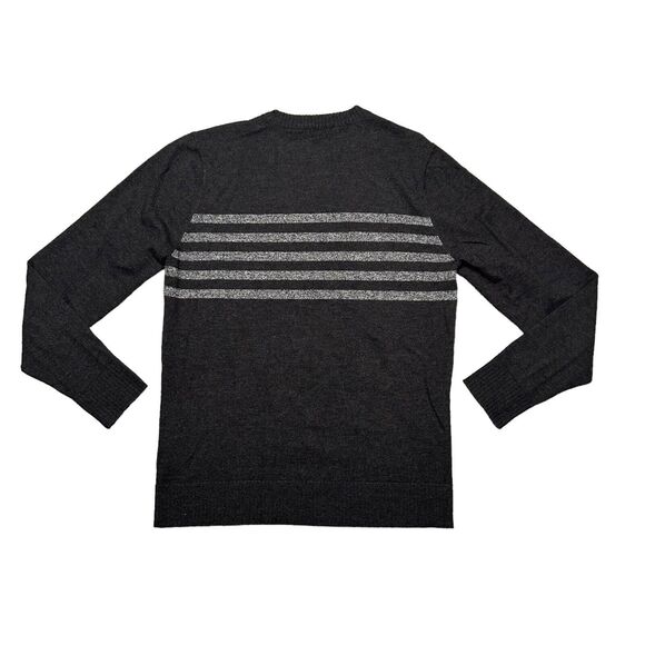 Smartwool Sparwood Wool Crew Neck Sweater Mens Small Striped Hiking Outdoor - Picture 2 of 7